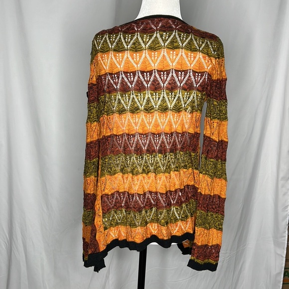 atmosphere multi-coloured casual bohemian open cardigan - Picture 2 of 8